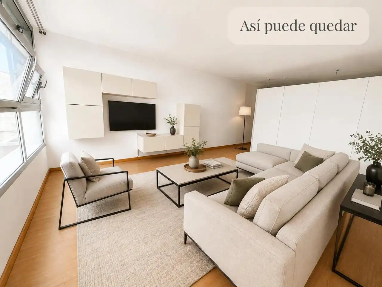 Sala de estar de Piso en venta en Badalona