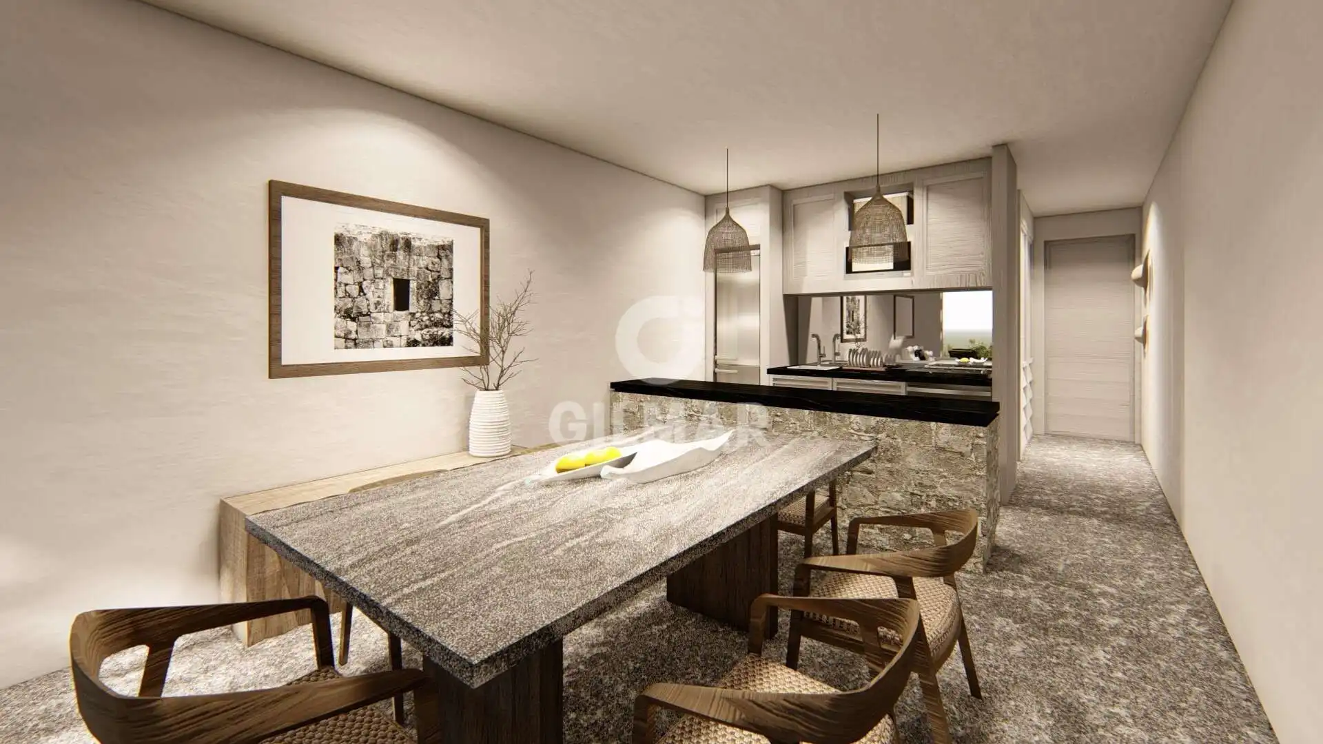 Kitchen of Flat for sale in Tarifa  with Heating, Private garden and Swimming Pool