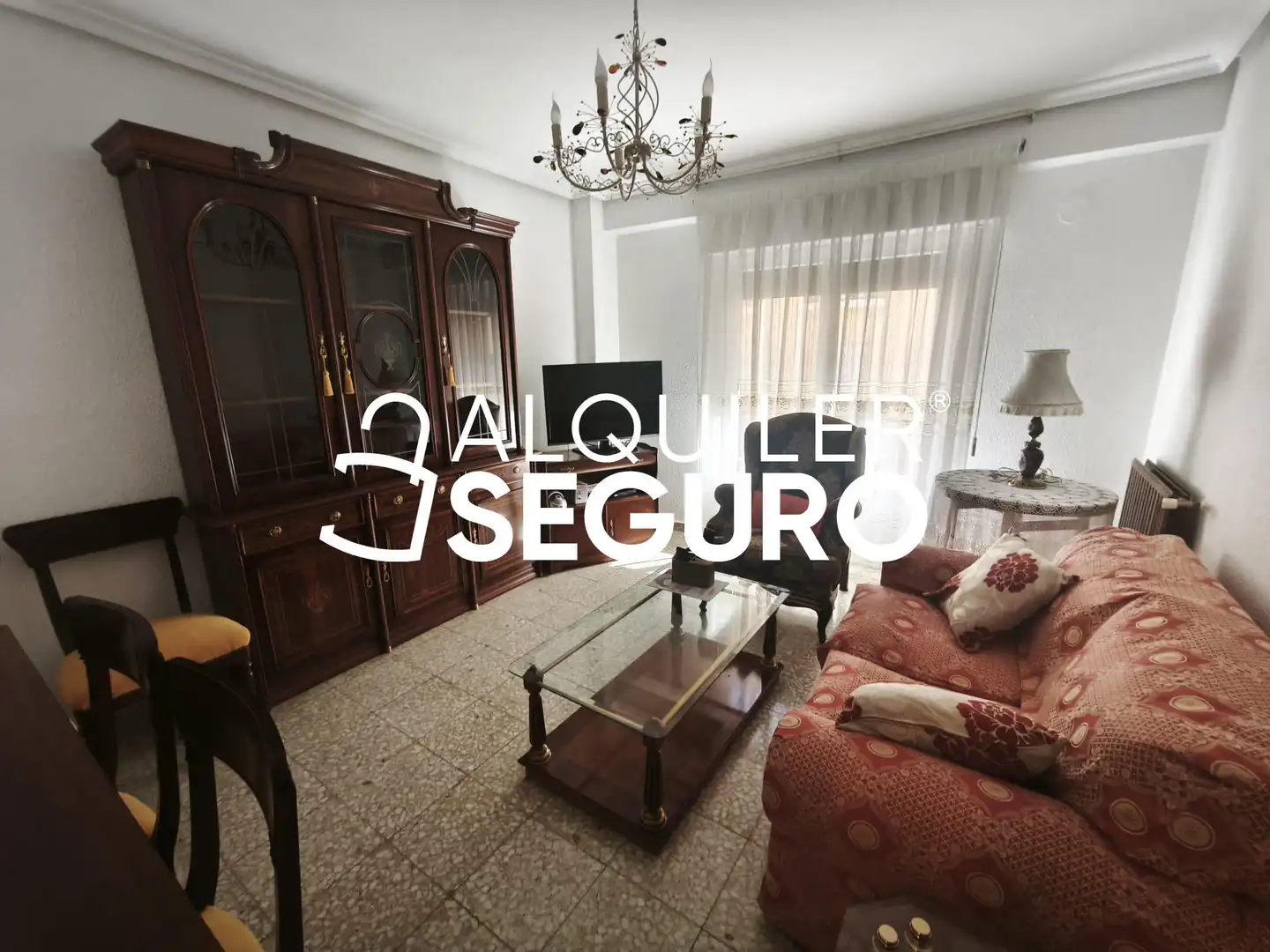 Sala de estar de Piso de alquiler en Zaragoza con Calefacción, Terraza y Amueblado