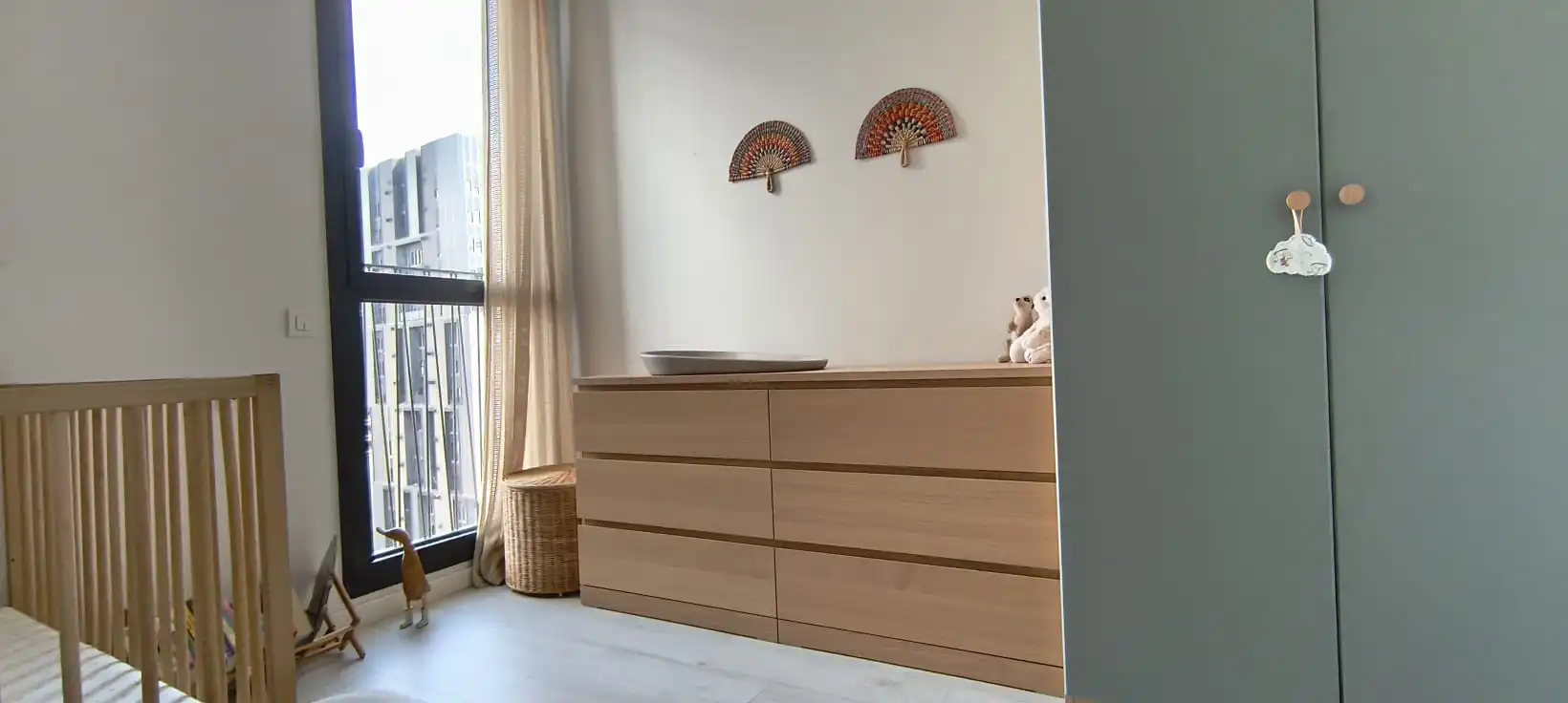 Schlafzimmer von Wohnung zum Verkauf in L'Hospitalet de Llobregat mit Klimaanlage, Heizung und Parkett