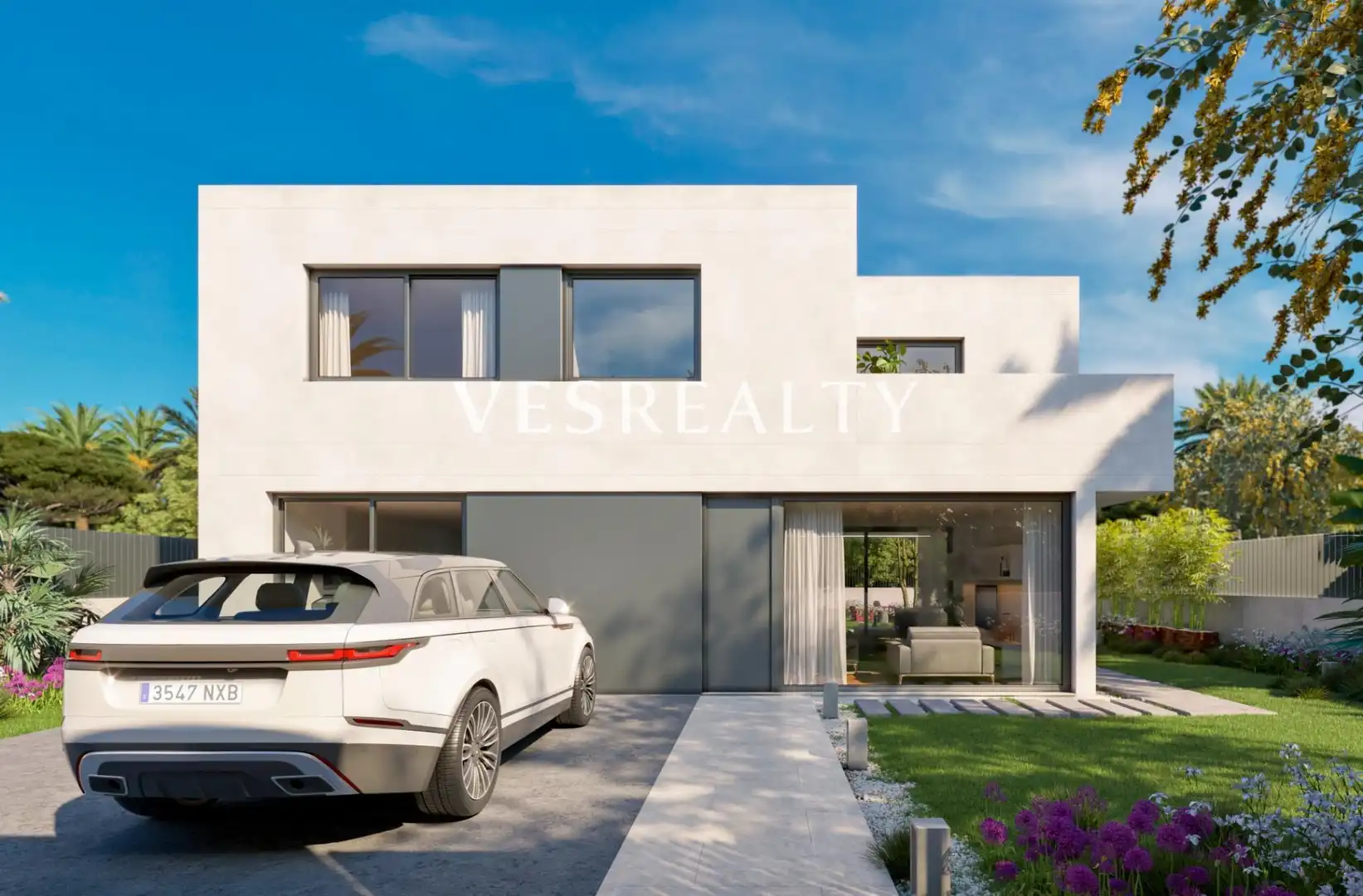 Vista exterior de Casa o xalet en venda en San Fulgencio amb Aire condicionat, Jardí privat i Terrassa