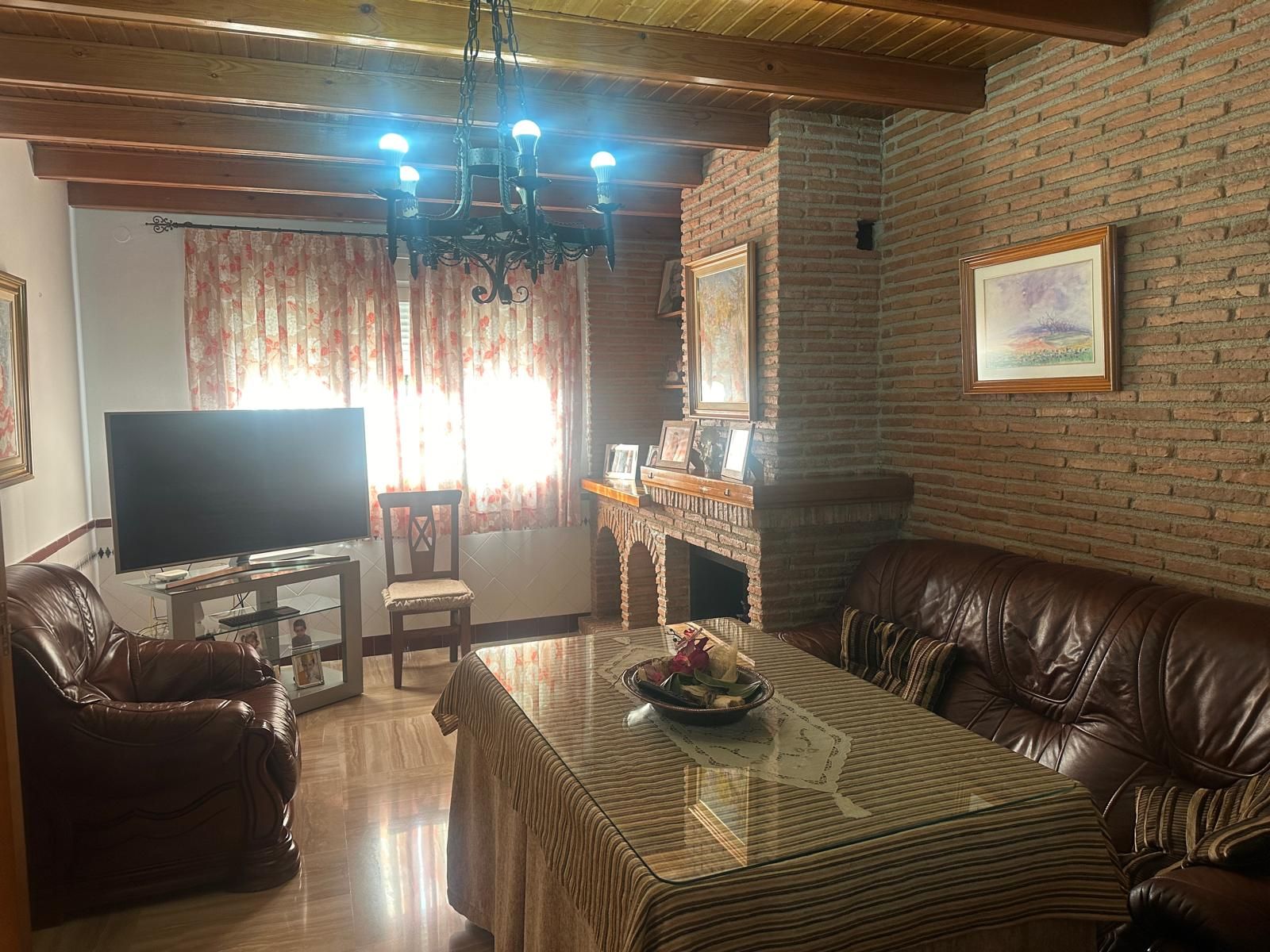 Living room of Single-family semi-detached for sale in Pinos Puente  with Air Conditioner, Terrace and Storage room