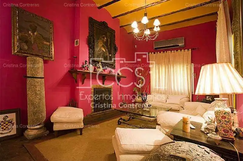 Sala de estar de Finca rústica en venta en Alcalá de Guadaira con Jardín privado y Piscina