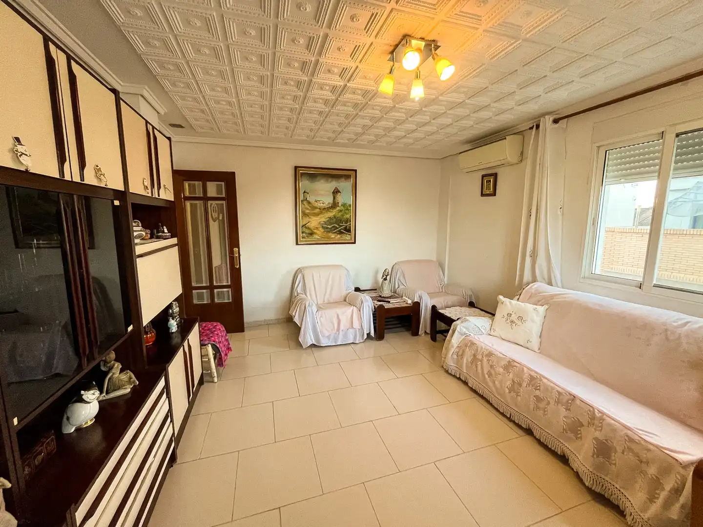 Wohnzimmer von Wohnung zum Verkauf in Sagunto / Sagunt mit Klimaanlage, Heizung und Möbliert