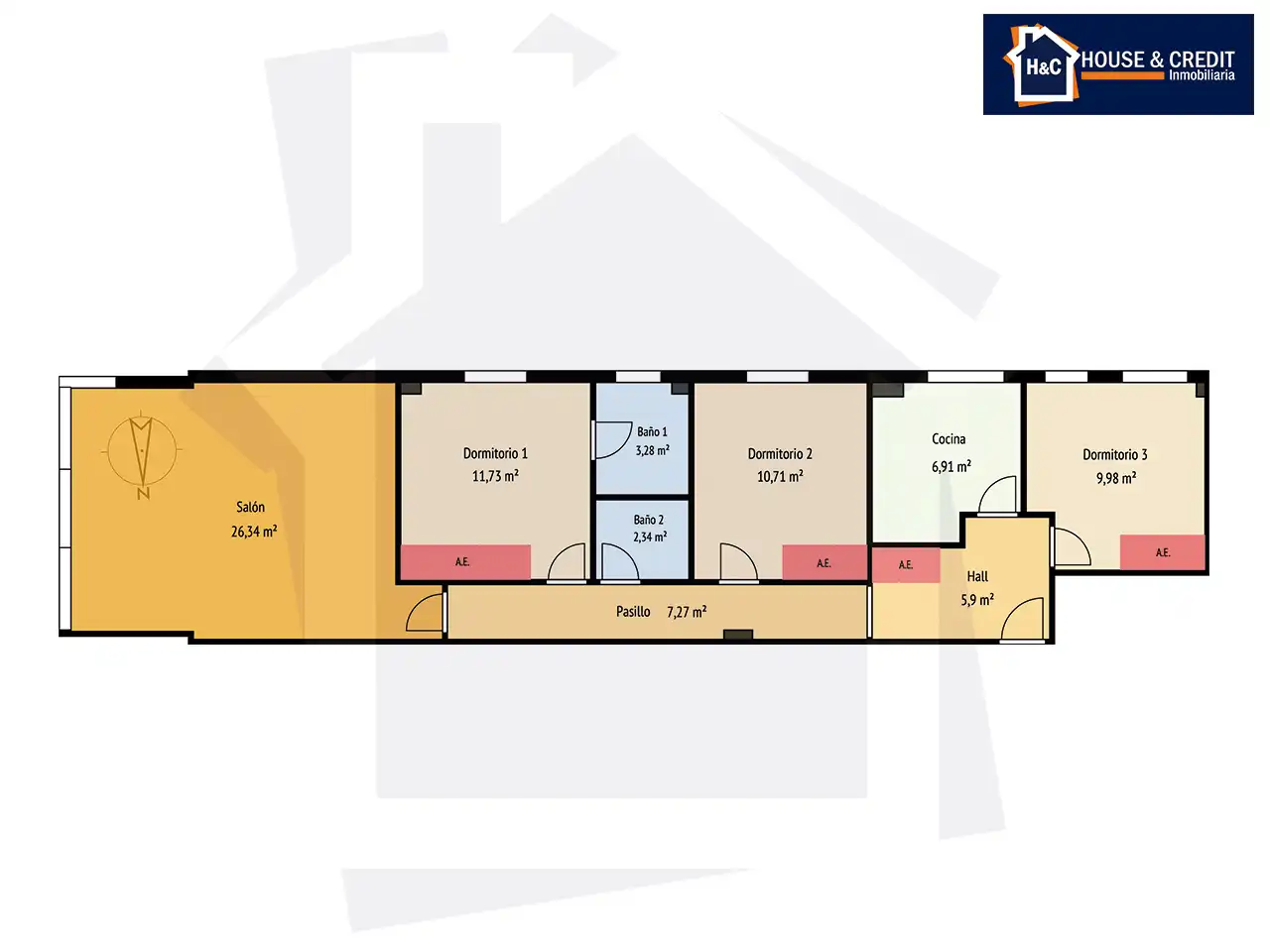 Wohnung zum Verkauf in Madrid mit Klimaanlage, Heizung und Abstellraum