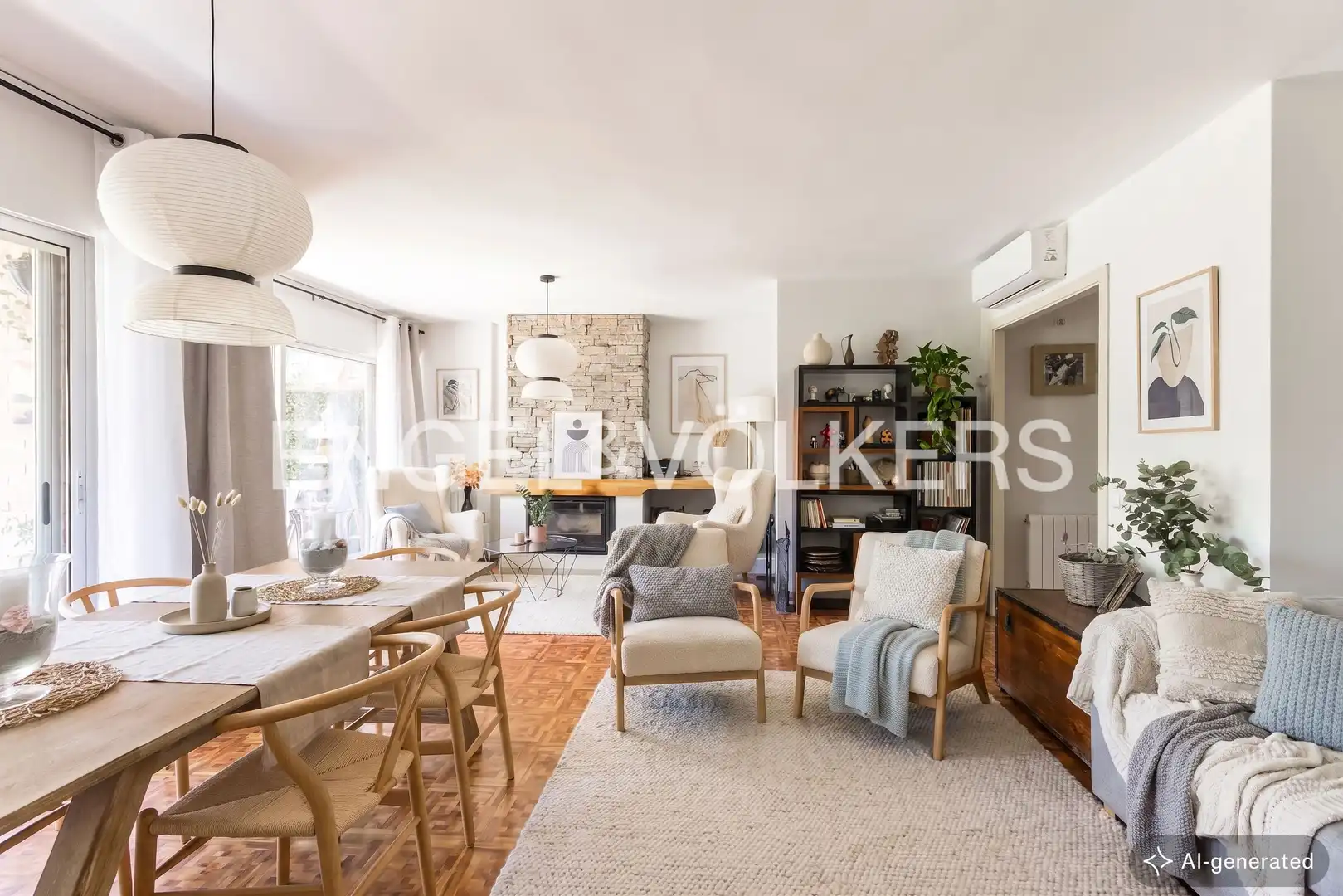 Sala de estar de Piso en venta en Villanueva de la Cañada con Calefacción, Terraza y Trastero