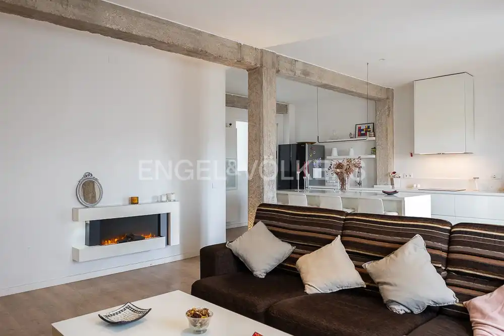 Living room of Flat for rent in Valencia  with Air Conditioner, Heating and Parquet flooring