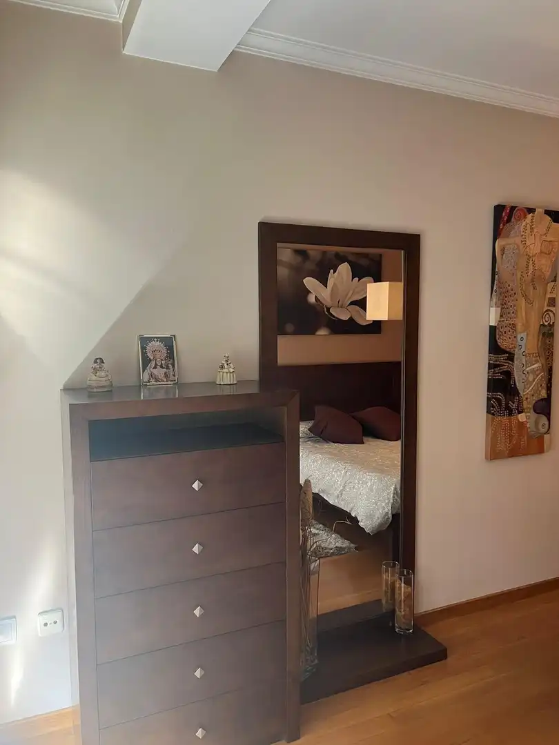Schlafzimmer von Wohnungen zur Miete in Noia mit Heizung, Möbliert und Balkon
