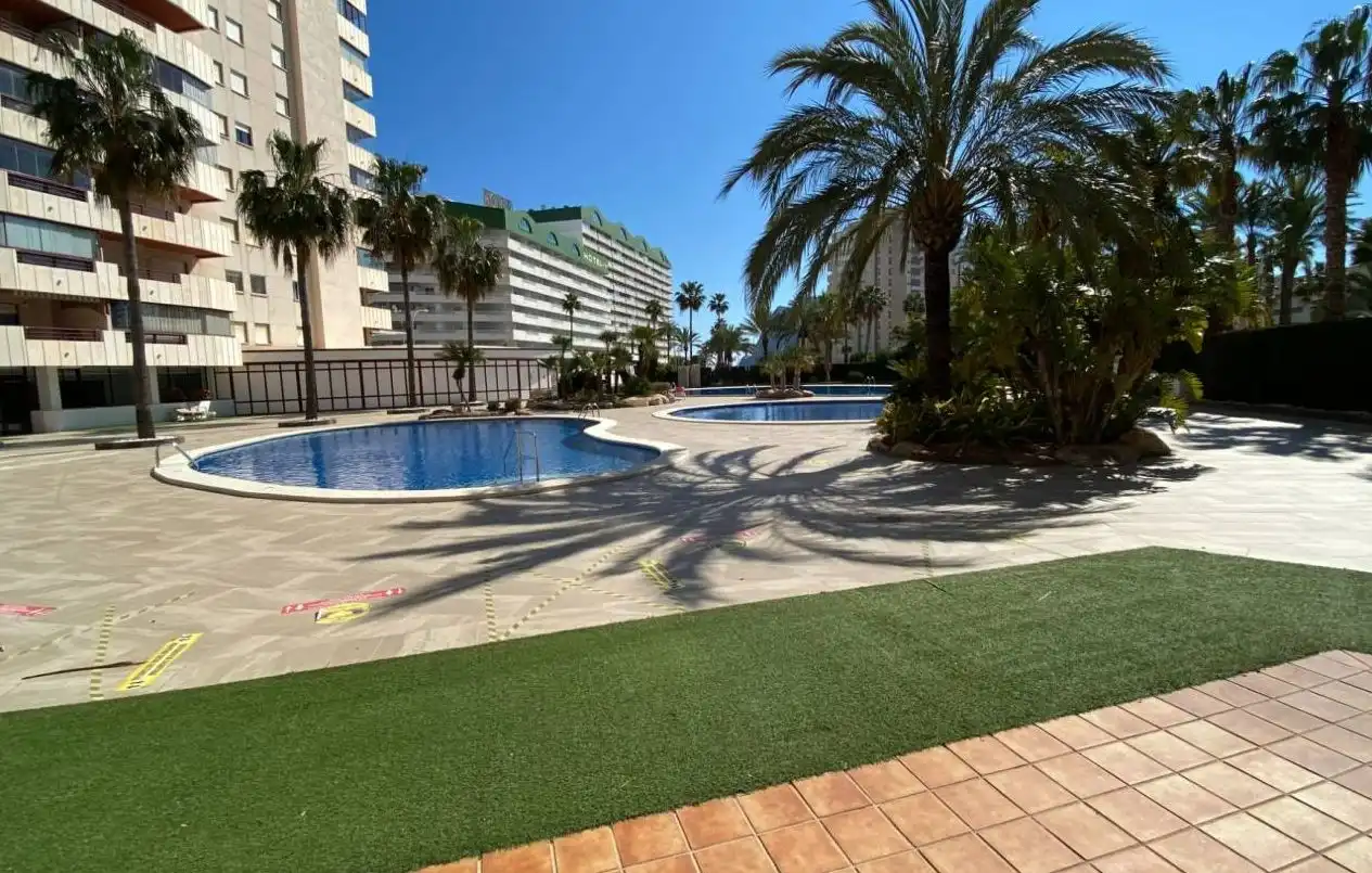 Swimming pool of Apartments for sale in Calpe / Calp  with Air Conditioner, Heating and Terrace