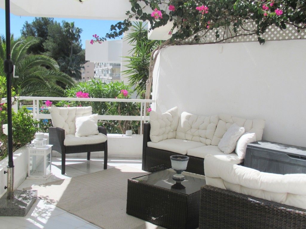 Terrassa de Apartament de lloguer en Calvià amb Aire condicionat, Terrassa i Moblat