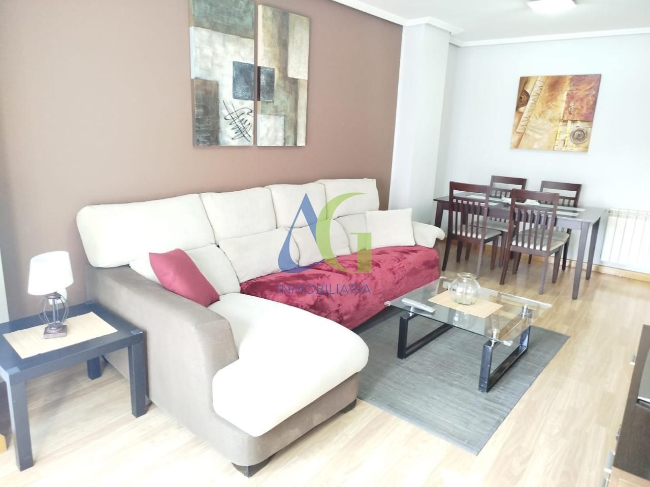 Living room of Apartment to rent in Villaquilambre  with Heating, Parquet flooring and Terrace