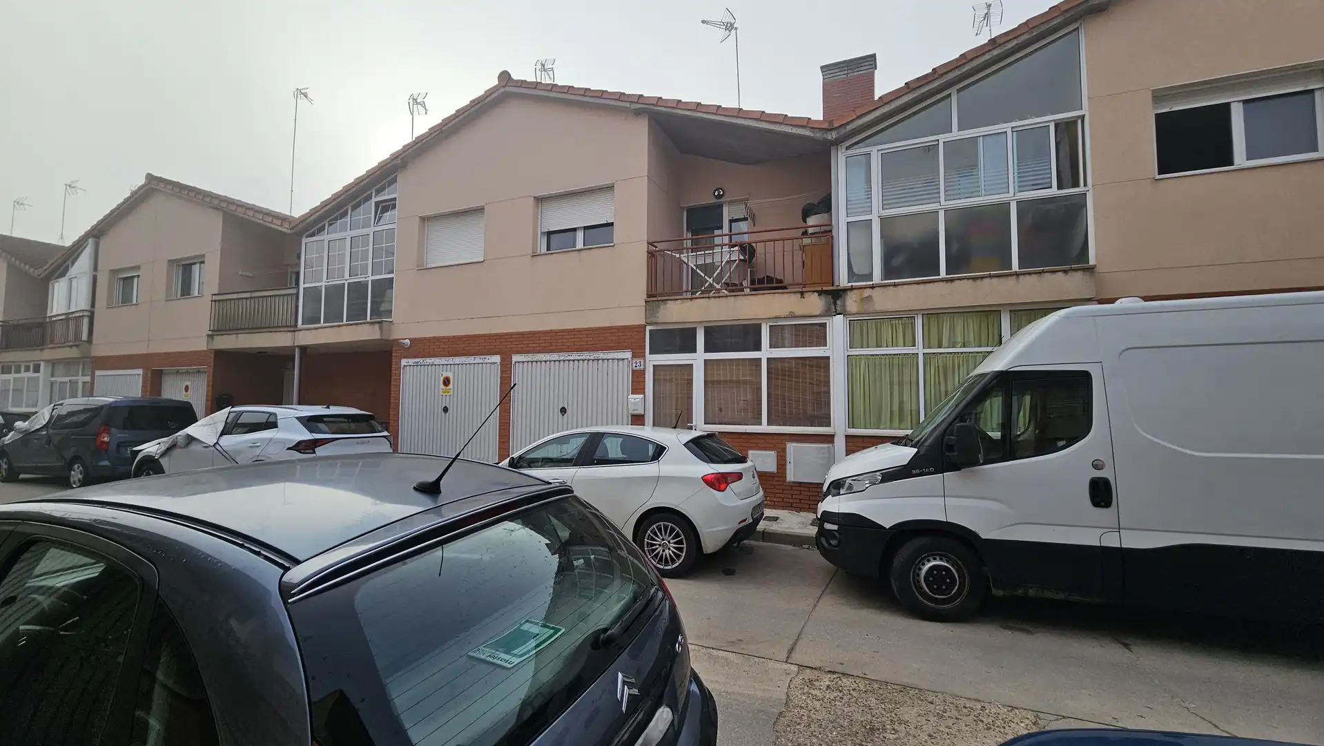 Vista exterior de Piso en venta en Santovenia de Pisuerga
