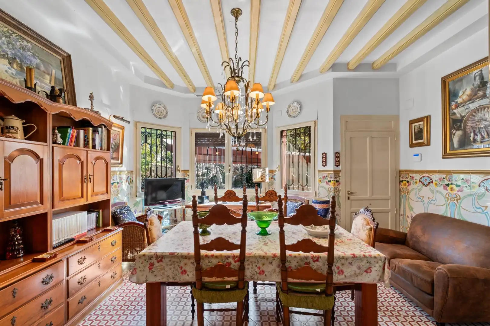 Comedor de Casa o chalet en venta en Elche / Elx con Aire acondicionado, Calefacción y Jardín privado