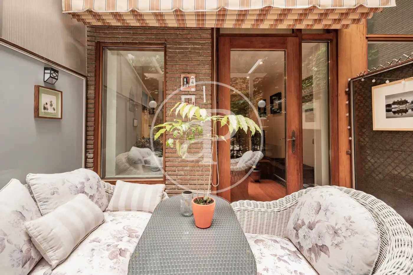 Terrasse von Maisonette zur Miete in Madrid mit Klimaanlage, Heizung und Privatgarten
