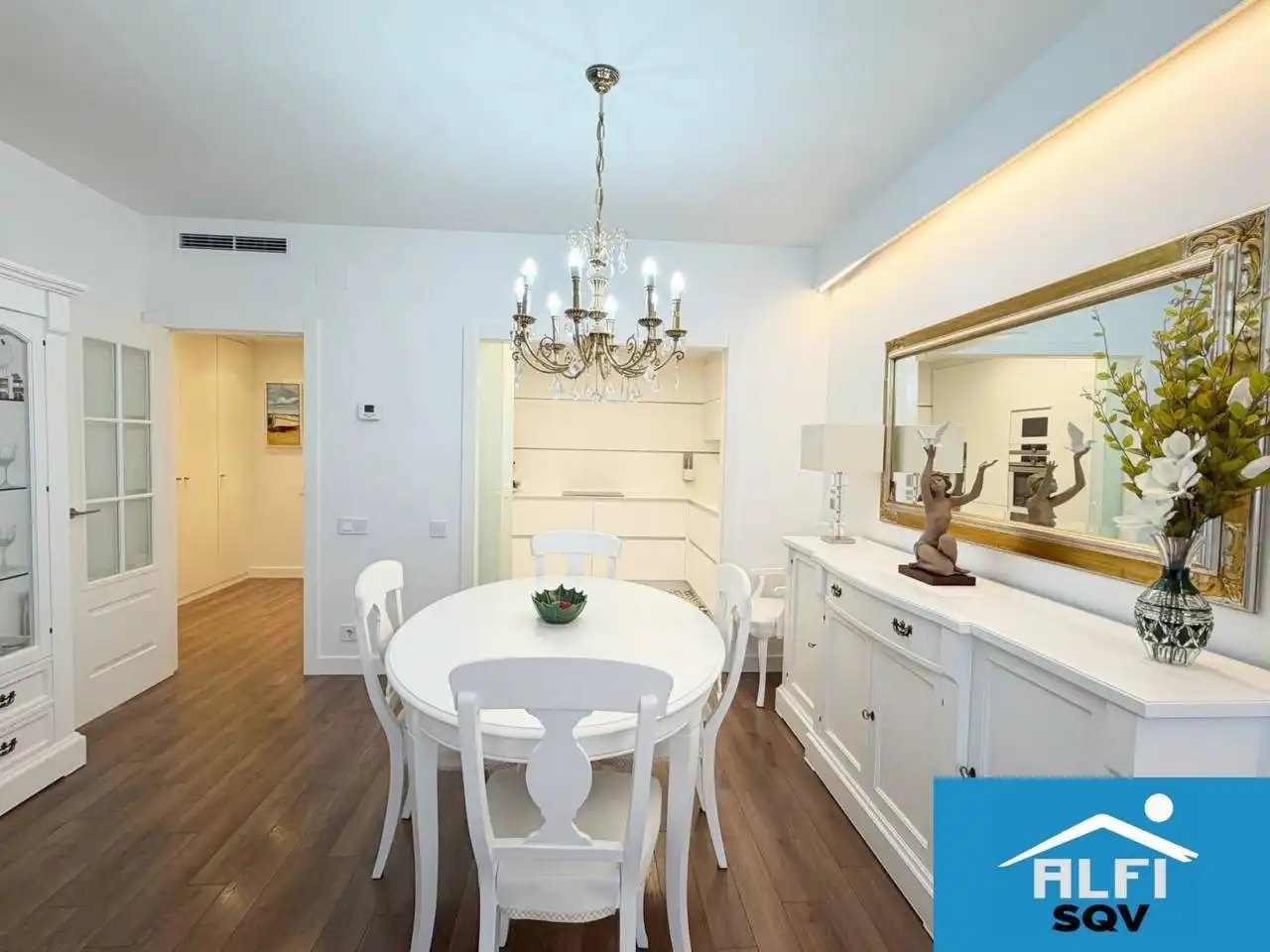 Dining room of Flat for sale in Sabadell  with Air Conditioner, Heating and Parquet flooring
