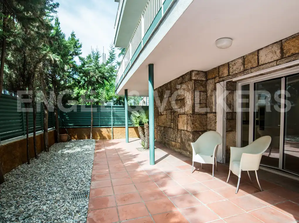 Terrace of Flat for rent in Barcelona  with Air Conditioner, Heating and Private garden
