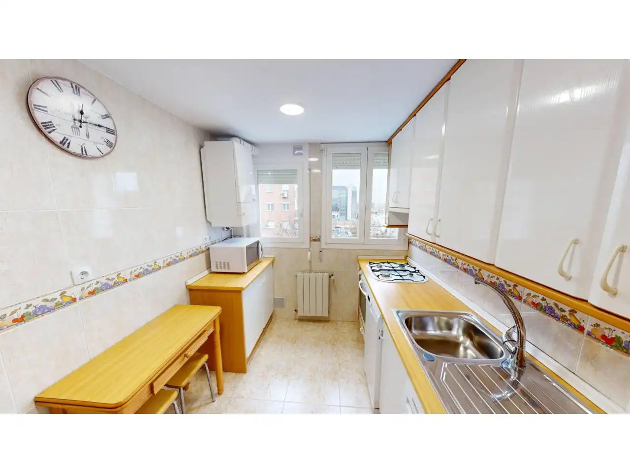 Kitchen of Flat for rent in Madrid  with Air Conditioner, Heating and Terrace