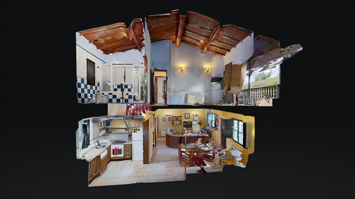 Cocina de Casa o chalet en venta en Quirós con Calefacción, Jardín privado y Terraza
