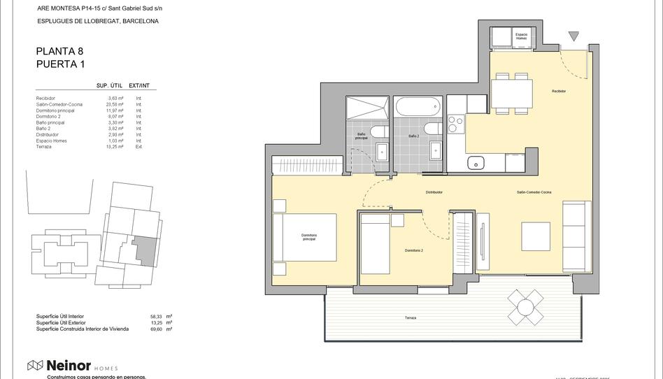 Photo 1 from new construction home in Flat for sale in  Calle Sant Gabriel, Montesa, Barcelona