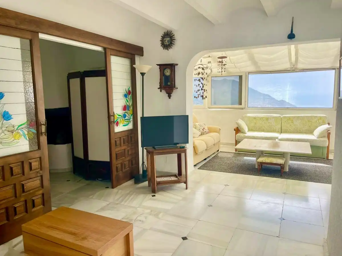Sala de estar de Ático en venta en Mijas con Terraza