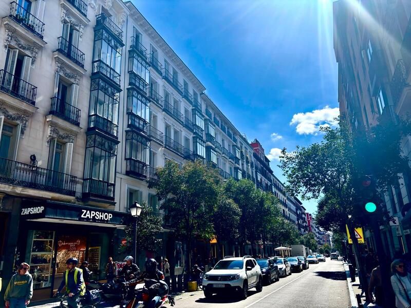 Vista exterior de Piso en venta en  Madrid Capital con Aire acondicionado, Calefacción y Amueblado
