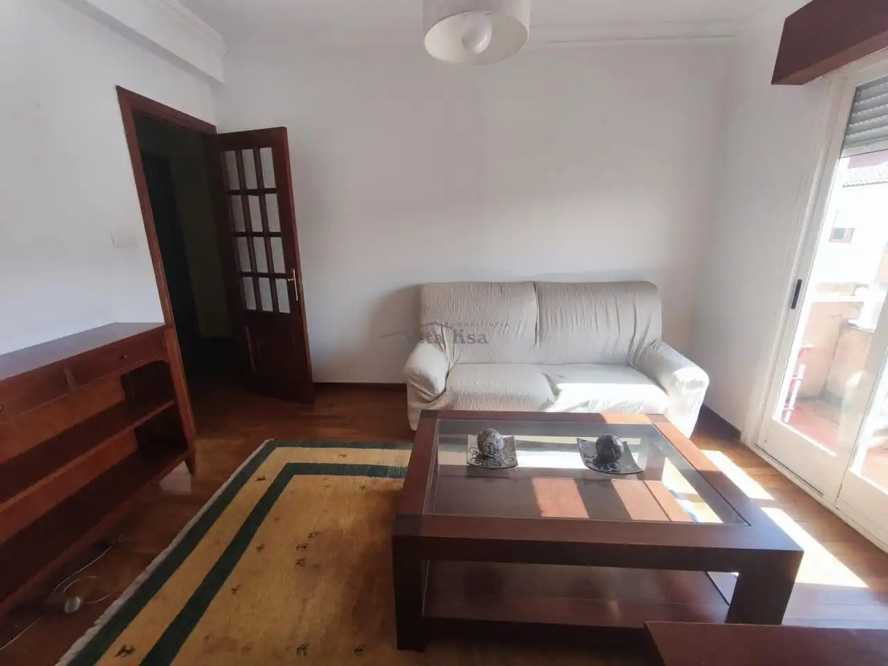 Sala de estar de Piso de alquiler en Ourense Capital  con Calefacción, Parquet y Amueblado