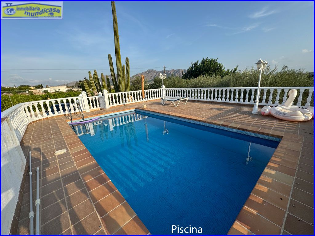 Piscina de Finca rústica en venda en Santomera amb Aire condicionat, Jardí privat i Terrassa