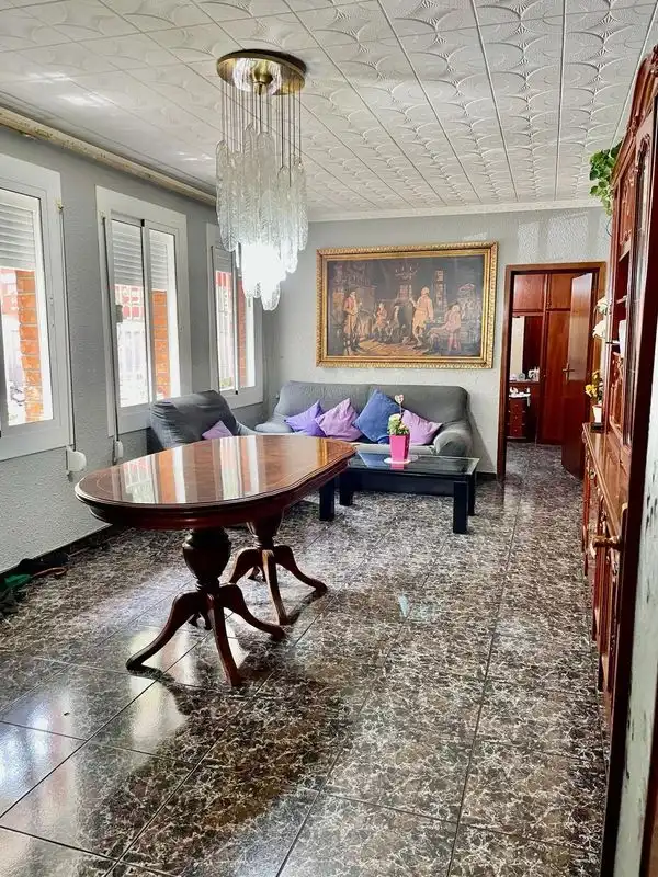 Sala de estar de Piso en venta en Barcelona con Aire acondicionado, Amueblado y Horno