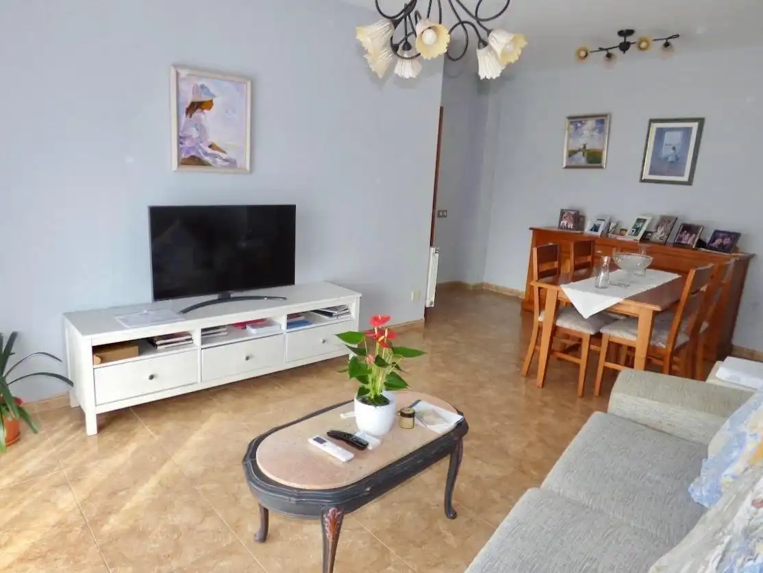 Sala d'estar de Pis en venda en Malgrat de Mar amb Aire condicionat, Jardí privat i Balcó