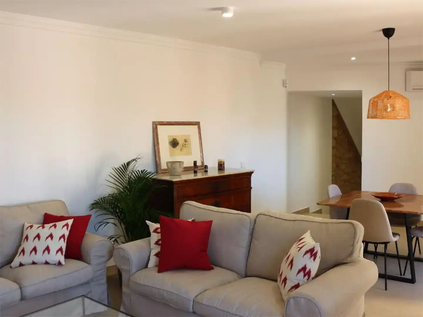 Living room of Detached homes for rent in Santa Eugènia  with Air Conditioner and Furnished