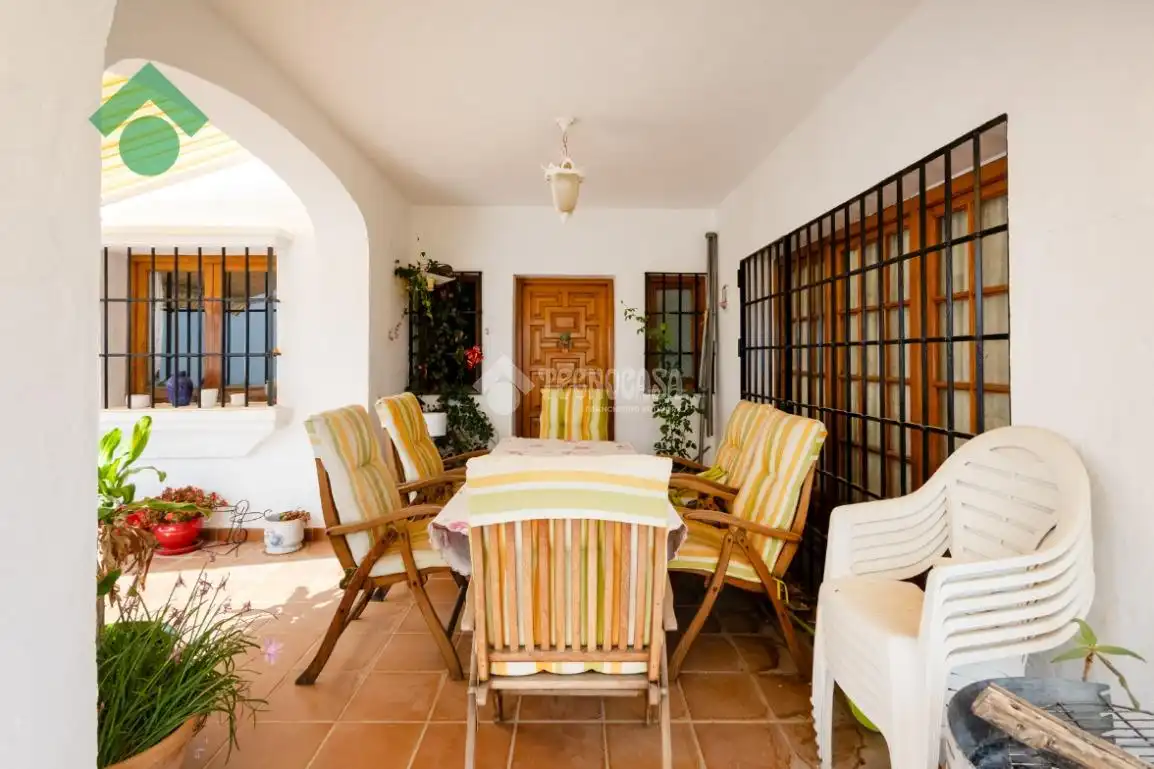Terraza de Casa adosada en venta en Nerja con Jardín privado