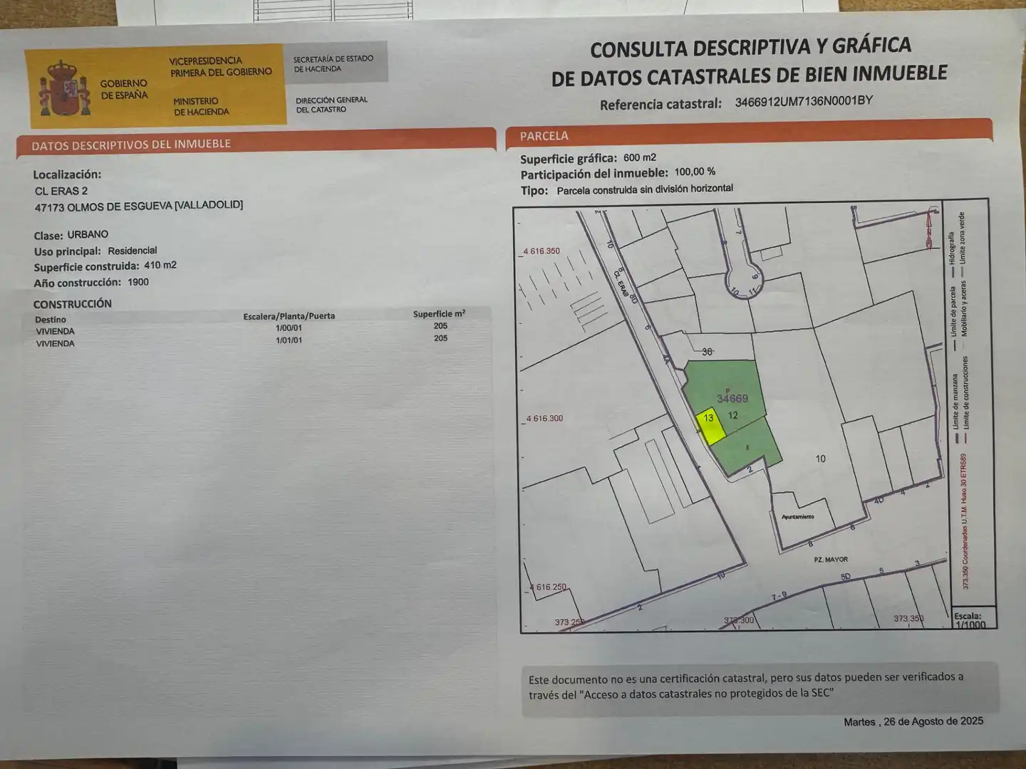 Finca rústica en venda en Olmos de Esgueva amb Jardí privat i Traster