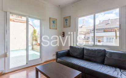 Living room of Attic for sale in  Barcelona Capital  with Terrace