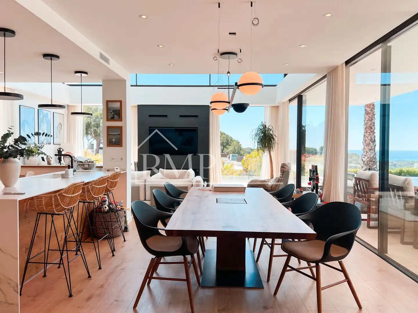 Comedor de Casa o chalet en venta en Sant Andreu de Llavaneres con Aire acondicionado, Calefacción y Jardín privado