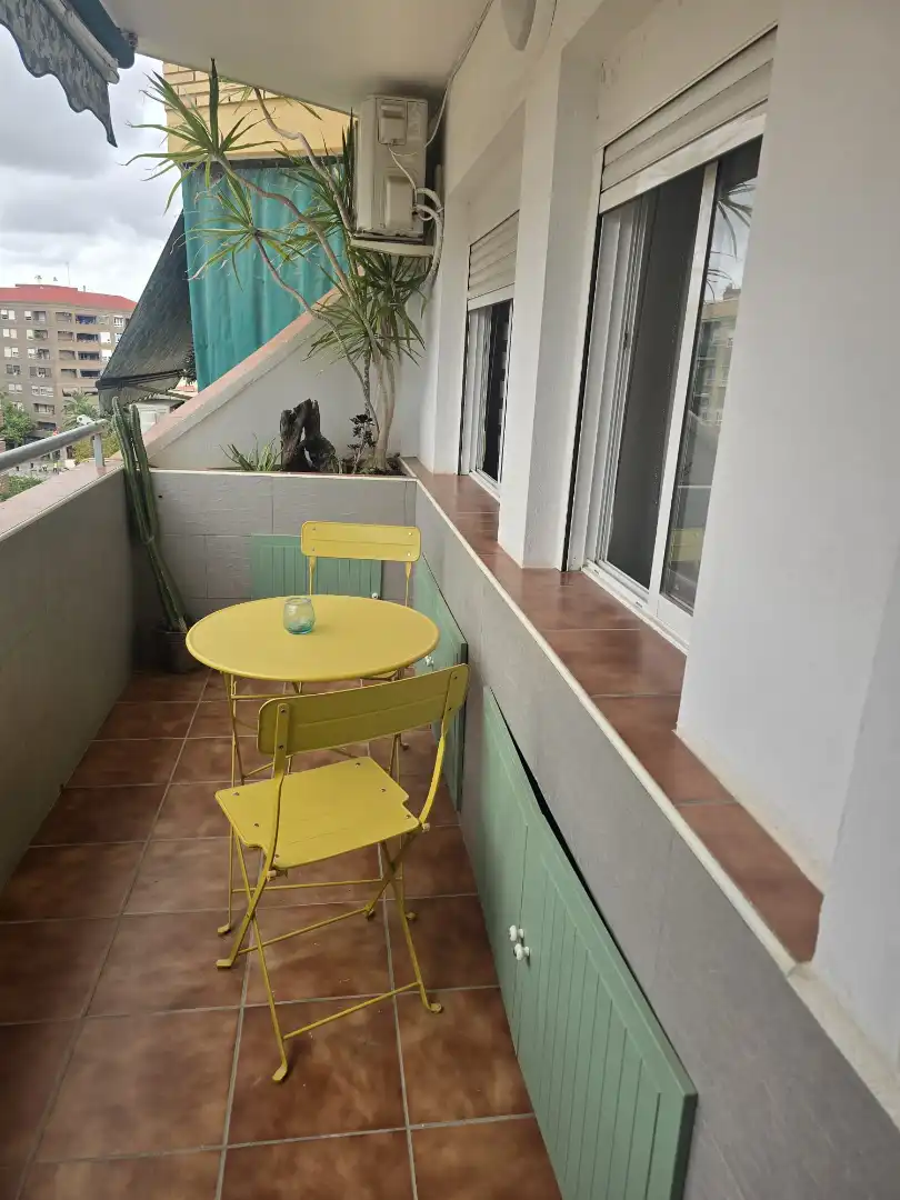 Terrasse von Wohnung zur Miete in Valencia mit Klimaanlage, Terrasse und Möbliert