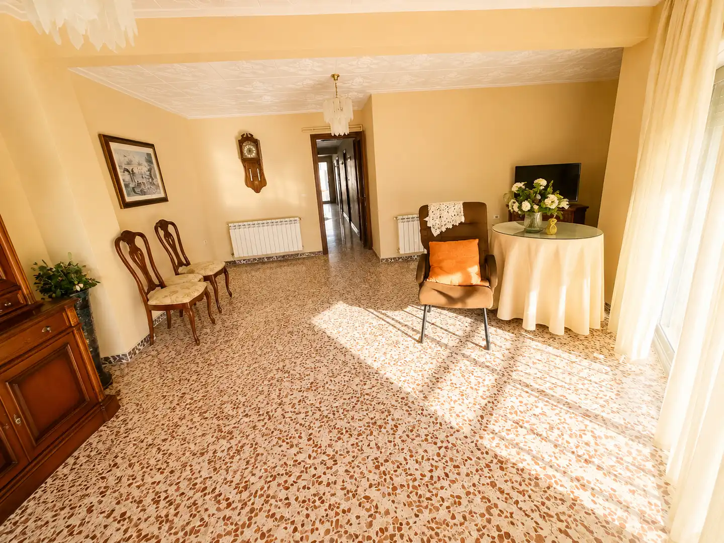 Living room of Attic for sale in Terrassa  with Heating, Terrace and Oven