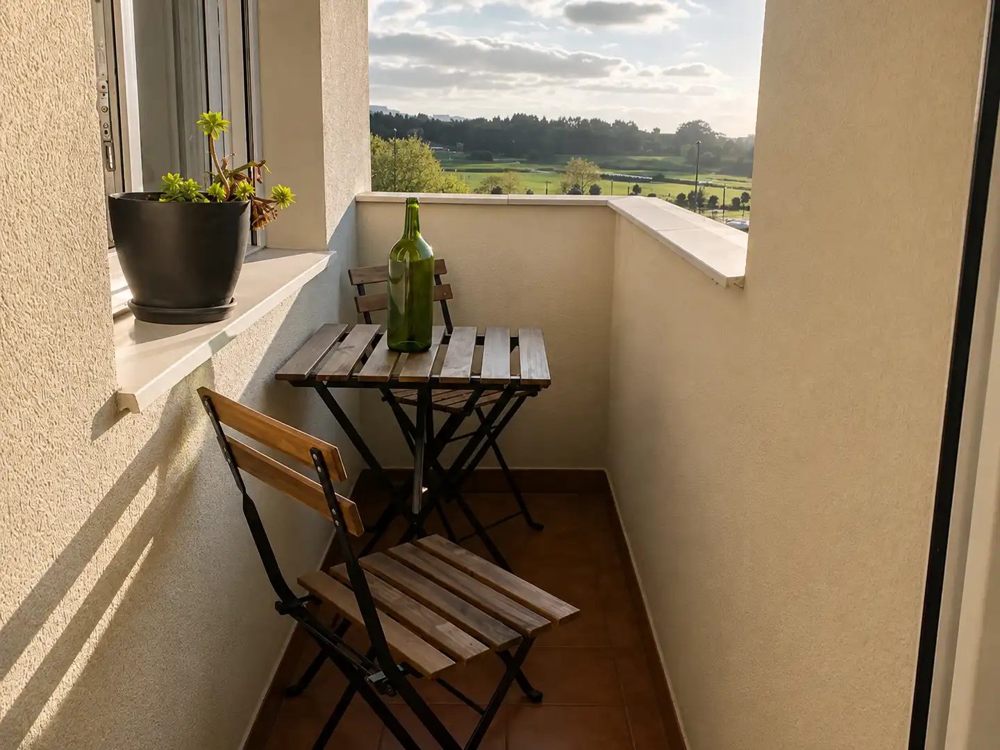 Terraza de Piso de alquiler en Suances con Calefacción, Terraza y Amueblado
