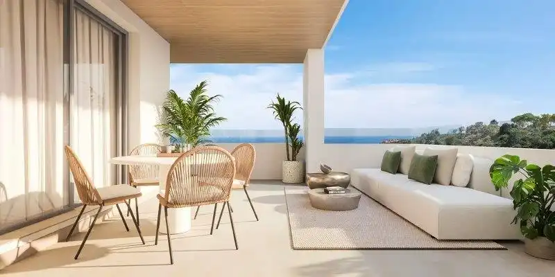 Terrace of Flat for sale in Manilva  with Air Conditioner, Heating and Private garden