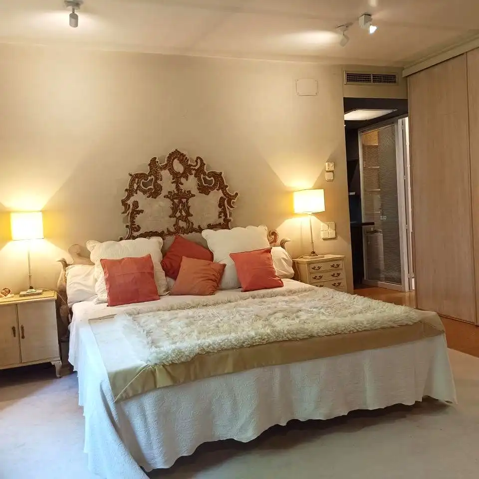 Bedroom of Flat for rent in Madrid  with Air Conditioner, Heating and Terrace