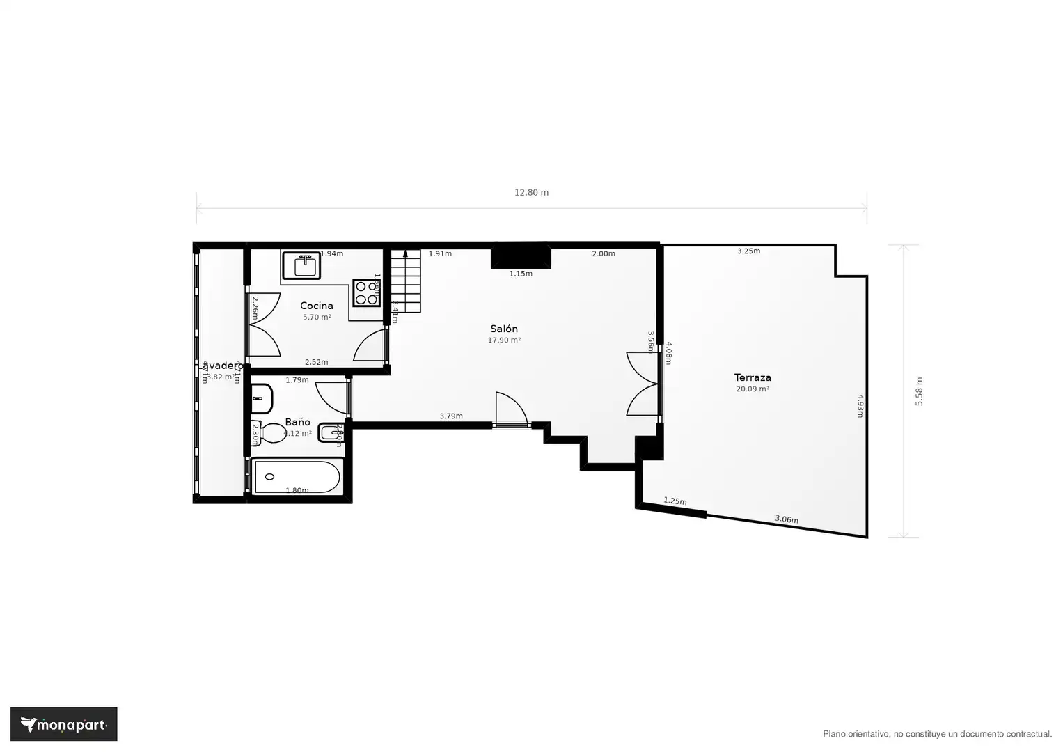 Penthouse with lift to rent in José, imagen 32