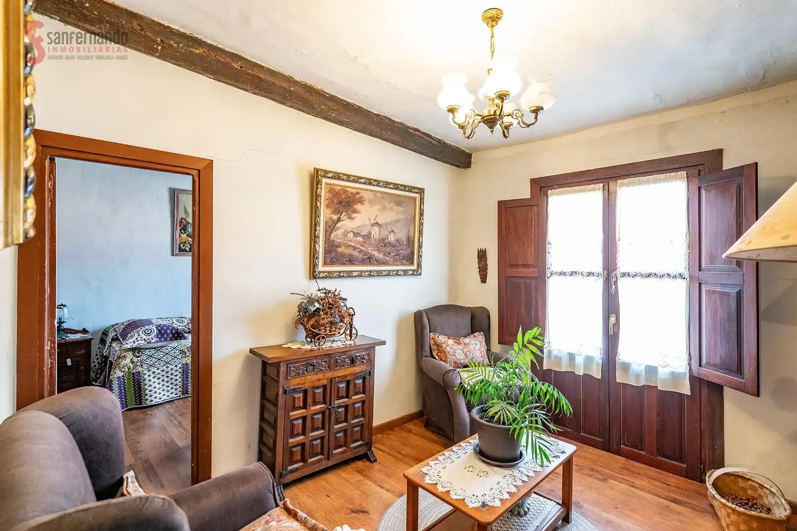 Sala de estar de Casa adosada en venta en Torrelavega  con Jardín privado, Terraza y Trastero