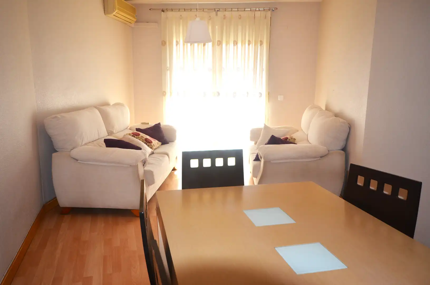 Sala de estar de Piso de alquiler en Murcia con Aire acondicionado, Terraza y Trastero