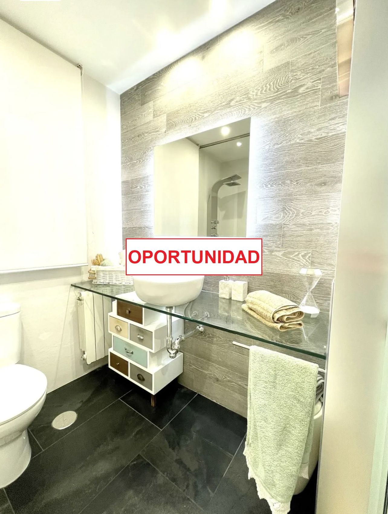 Baño de Ático de alquiler en Ciudad Real Capital con Aire acondicionado, Terraza y Amueblado