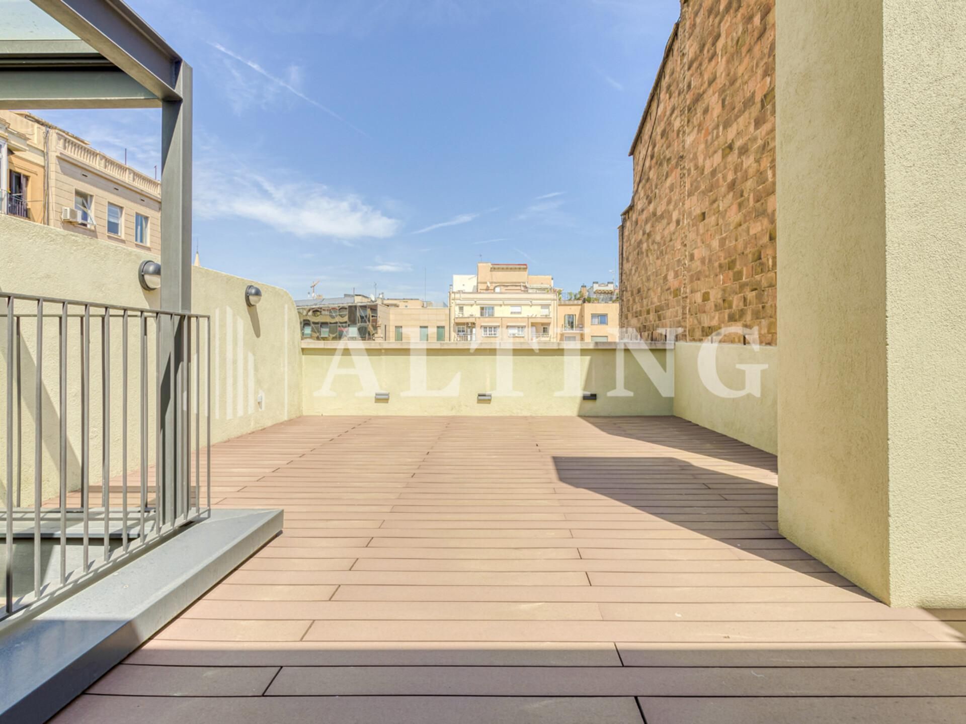 Terrace of Flat for sale in  Barcelona Capital  with Parquet flooring and Terrace