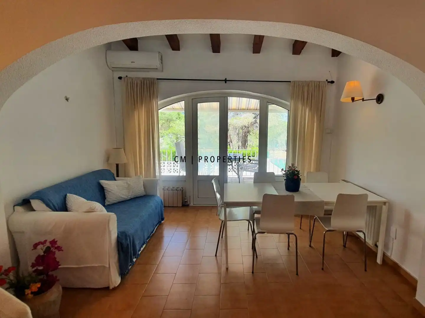 Sala d'estar de Casa adosada en venda en Moraira amb Aire condicionat, Calefacció i Terrassa