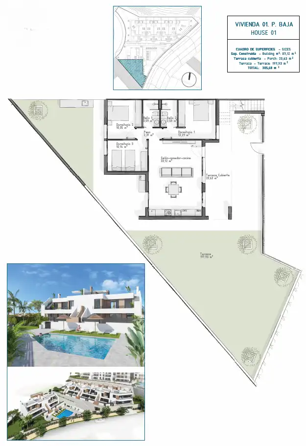 Bungalow with terrace for sale in Las Salinas, imagen 12