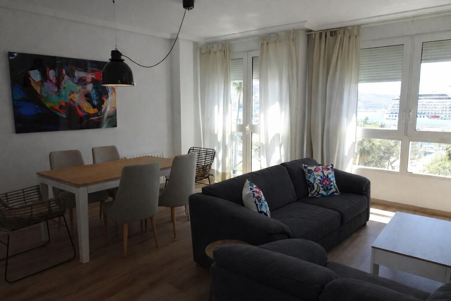 Living room of Flat to rent in Cartagena  with Air Conditioner, Heating and Furnished
