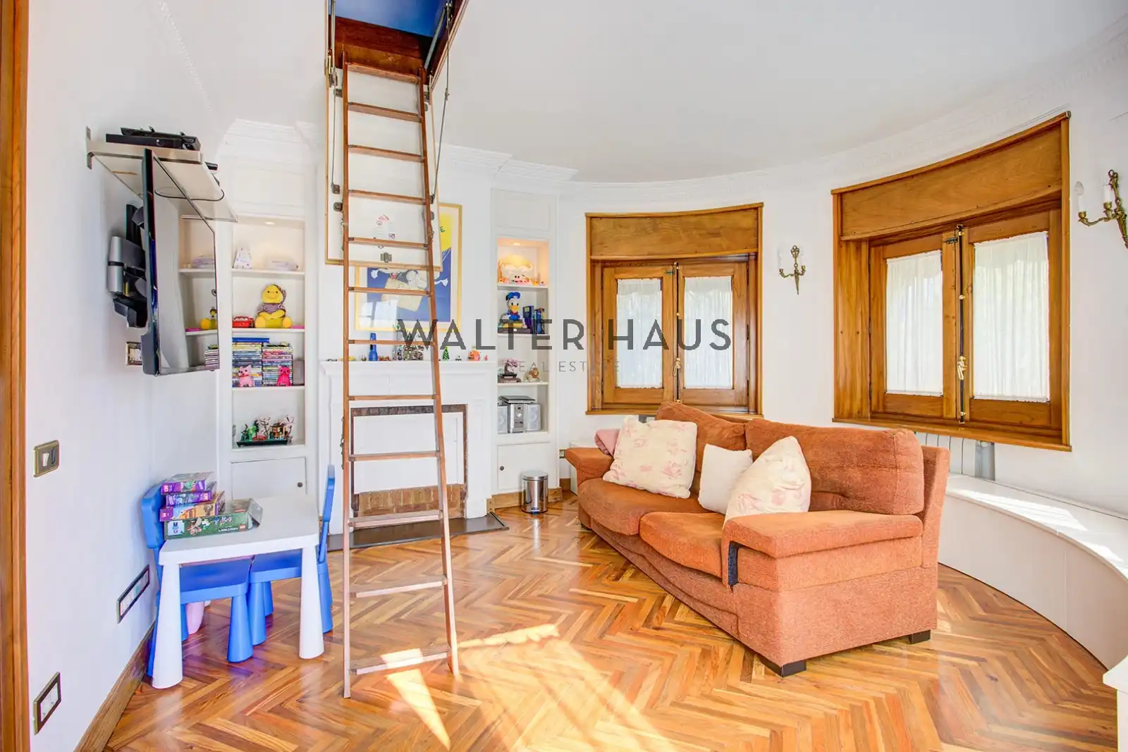 Wohnzimmer von Haus oder Chalet zum Verkauf in Sitges mit Klimaanlage, Heizung und Privatgarten