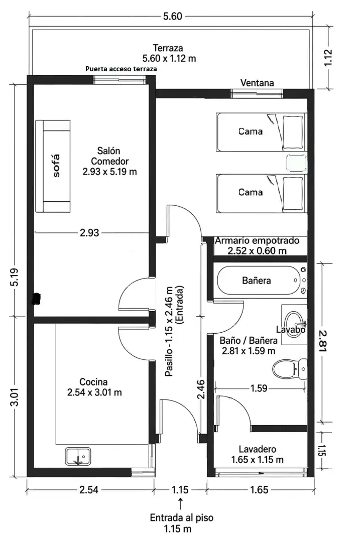 Apartments for sale in Torrox  with Terrace, Furnished and Washing machine