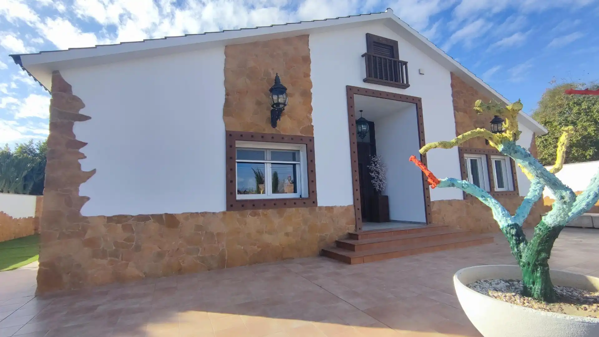 Vista exterior de Casa o chalet en venta en Mutxamel con Aire acondicionado, Calefacción y Jardín privado